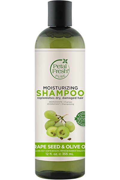 Petal Fresh Pure Moisturizing Shampoo Grape Seed & Olive Oil for Dry Damaged ...