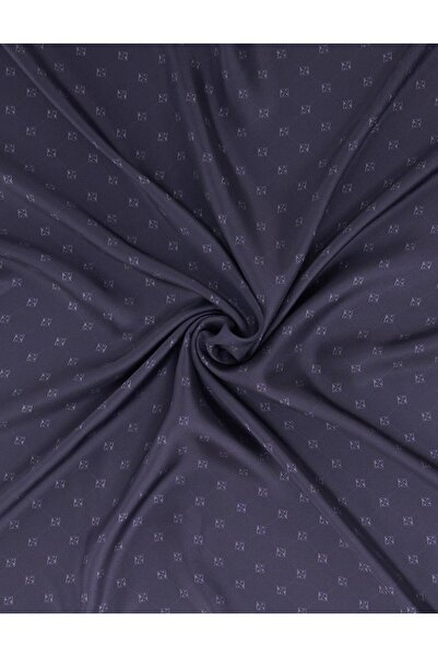 Kayra Μεταξωτό κασκόλ με σταυρωτό λογότυπο σε μπλε ναυτικό