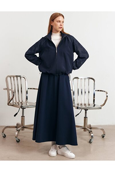 KYR Relaxed Fit Skirt Suit Dark Navy Blue