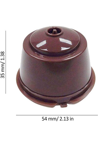 Generic Refillable and reusable coffee capsules with filter for Dolce Gusto machines, including a spoon and cleaning brush.