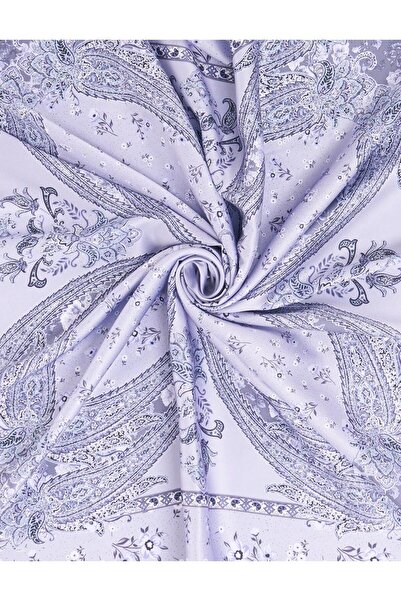 Kayra Εθνοτικό φλοράλ σχέδιο με σχέδιο τουίλ κασκόλ γκρι