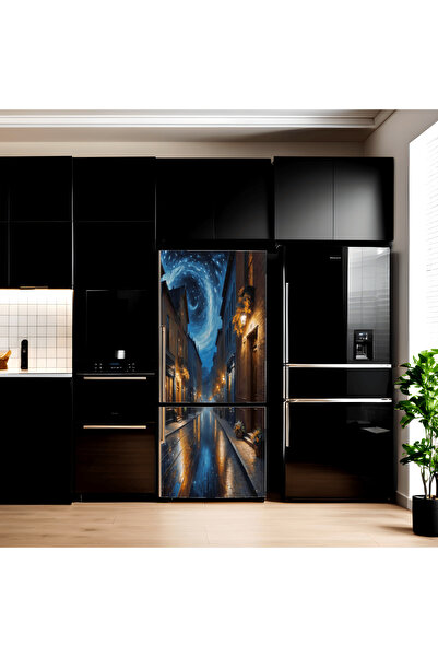 Avex Folie imprimată color pentru decorarea frigiderului, dimensiune 200 x 90...