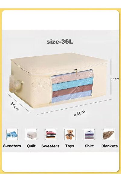 Generic Large-capacity clothing storage box, foldable, dustproof storage box, suitable for daily items