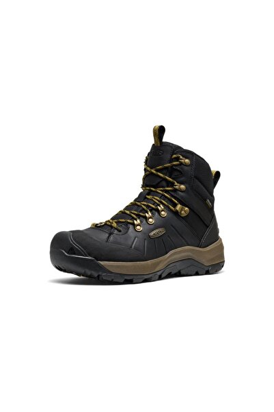 Keen 1031021 Revel Iv Polar Mid Wp Black/Lemon Curry Men's Outdoor Boots