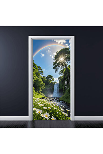 Avex Folie imprimată color pentru decorarea ușilor, dimensiune 200 x 90 cm, m...