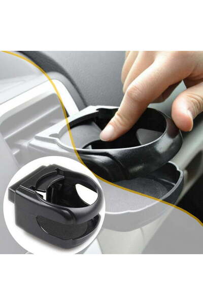 AMIO Universal car cup holder, ventilation grille mounting, black color, DH-03
