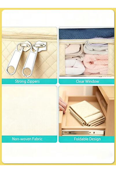 Generic Large-capacity clothing storage box, foldable, dustproof storage box, suitable for daily items