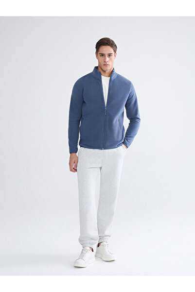 LC Waikiki Hanorac pentru bărbați, cu guler în picioare, cu mânecă lungă, cu fermoar