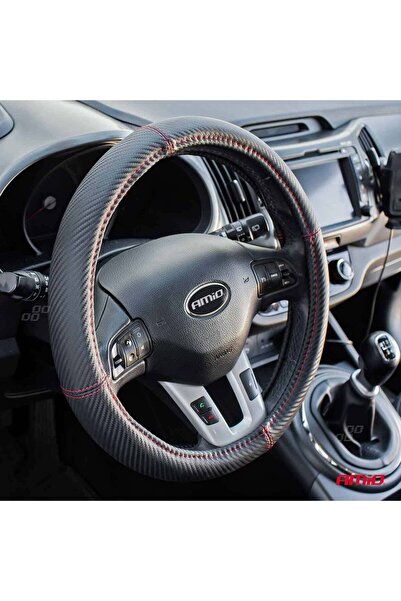 AMIO Steering wheel cover Carbon Look, SWC-38-M (37-39cm)