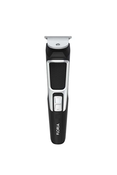 Floria Hair clipper, 3 W, 60 min runtime, 4 guards, black+silver