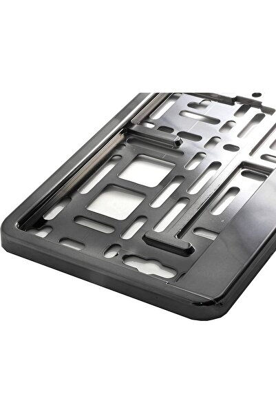 AMIO Suport numar inmatriculare din plastic, calitate Premium, culoare GRAFIT