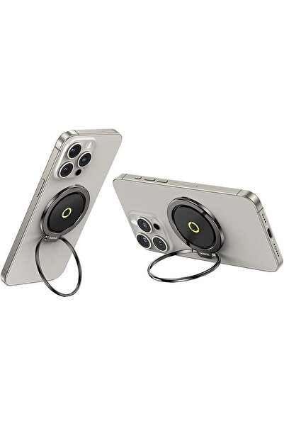 Baseus MagPro II Magnetic Ring Holder with Popsocket – MagSafe Stand & Grip for Wireless Cha