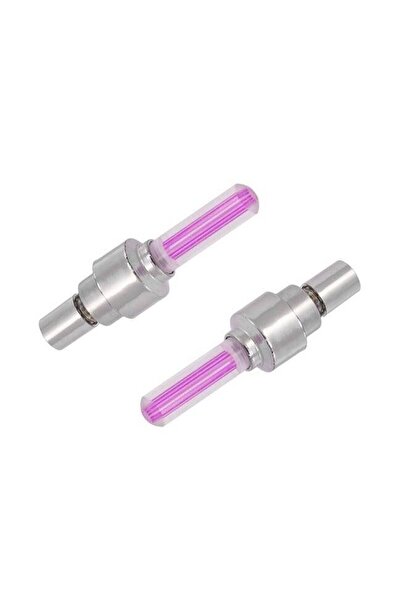 Avex Set of 2 Pink LED Valve Caps with light and motion sensor