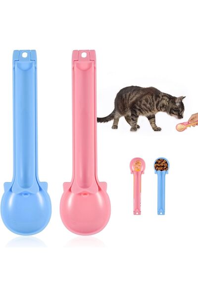 COOYA 2pcs Cat Strip Spoon, Cat Strip Squeeze Spoon, Cat Snack Squeeze Spoon, Sliding Cat Strip Spoon for