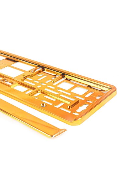 AMIO Suport numar inmatriculare din plastic, calitate Premium, culoare ORANGE