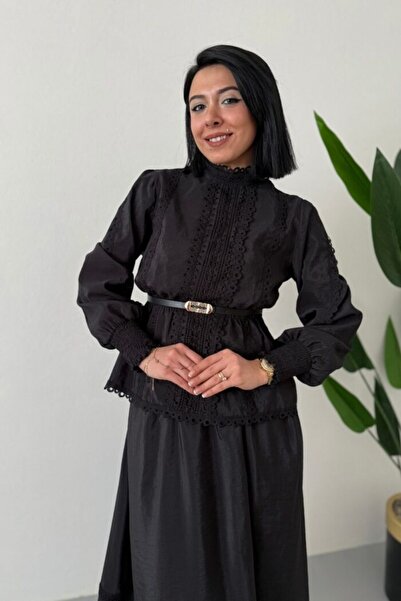 RALE FASHİON Fisto Dantelli Etekli Takım