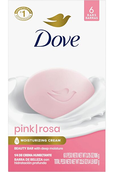 Dove Pink Rosa Beauty Bar 3.75 oz (6 pack)