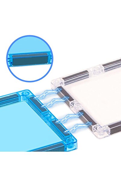 hak-iş oyuncak 46 Pieces Magnet Farm Series Blocks