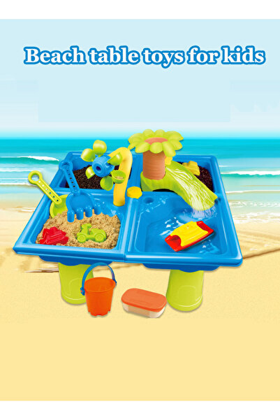 Generic Beach table toys Children's sand pool toys Sand digging and water play tool set