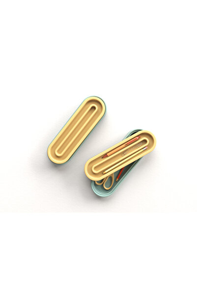 Elarıo Renkli Silikon Kapaklı Kalemlik Seti – Kalem, Makas ve Ataş Düzenleyici