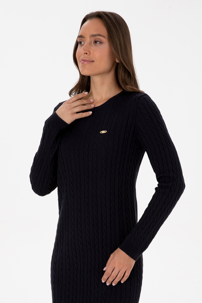 U.S. Polo Assn. Kadın Lacivert Triko Elbise 50313835-VR033