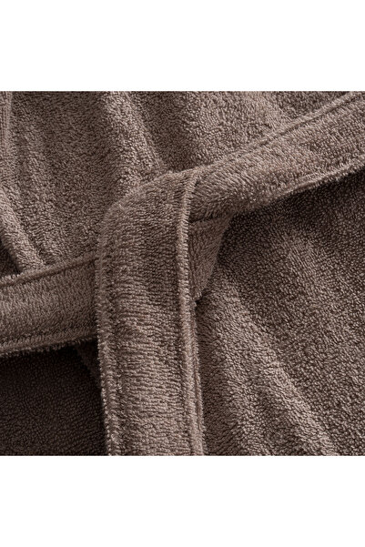 Green Black Lara Men's Bathrobe 100% Cotton Jacquard Brown