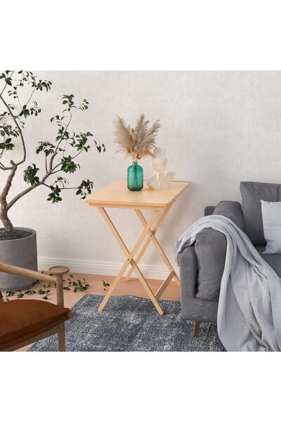 COOYA Fully Assembled Wooden TV Trays Set of 2, Folding TV Tray Tables, TV Dinner Tray for Eating