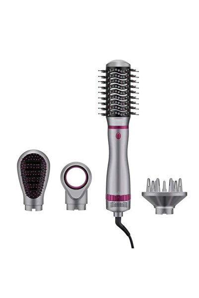 RA Hair Curler Multifunctional 4-in-1, 3 Speeds, Hot Air Brush, Gray/Pink