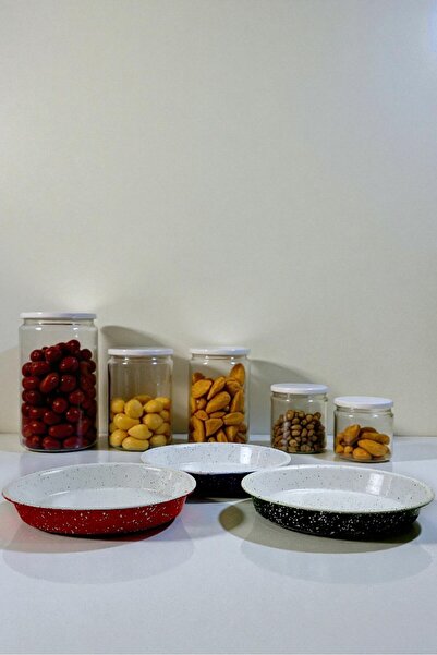 İnci Emaye 30-30-30 Non-Enamel Baking Tray Round Tray ~30 Cm~30 Cm~30 cm