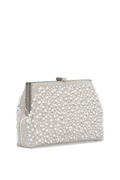 Guja 25Kc1293 Women's Stone Evening Dress Bag Silver