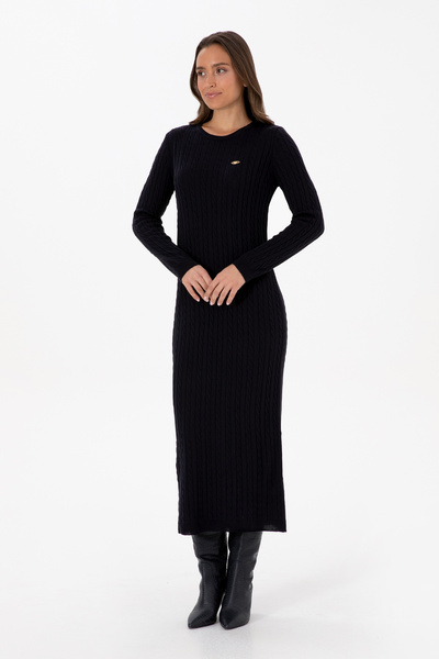 U.S. Polo Assn. Kadın Lacivert Triko Elbise 50313835-VR033