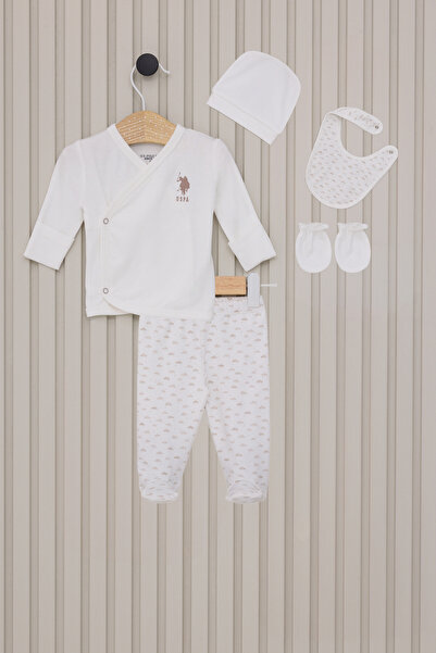 U.S. Polo Assn. Baby Boy Cream Pajama Set 50318261-Vr071