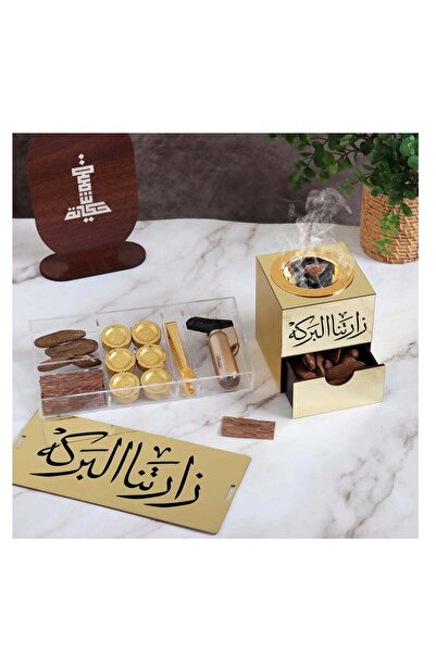 Story of candle Hikaya Candle Incense Burner with Storage Box (engraved "Blessings visited us")