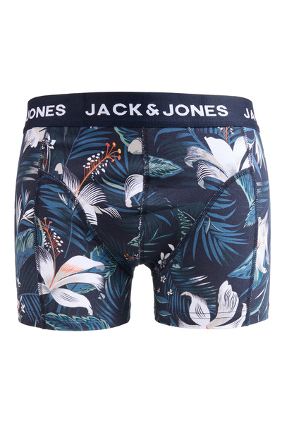 Jack & Jones Lacivert Erkek Boxer 12286552_JACBRADY FLOWER TRUNKS TYR
