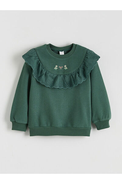 LC Waikiki Peter Pan collar Girls' Sweatshirt and Leggings Pants