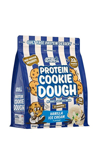 applied nutrition Protein Cookie Dough, 22g Protein, High Protein Dessert, Vanilla Ice Cream, 25 Ser