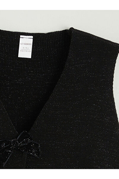 LC Waikiki Glitter Knitwear Girls' Vest and Pants