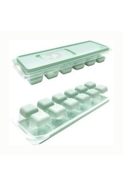 Generic Brand قالب ثلج بـ 12 قسمًا - قالب ثلج سيليكون سهل الاستخدام - سهل الإزالة