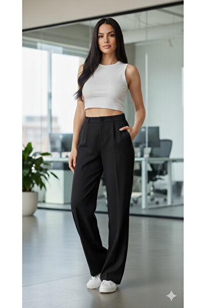 mezozoik Palazzo Bol Paça Kadın Pantolon