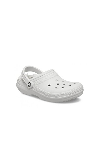 Crocs Classic Lined Clog Women's Slippers - Light Gray