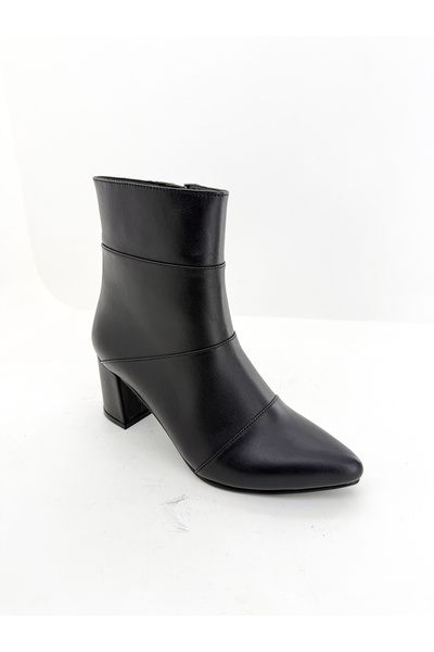 Deripabuc Genuine Leather Black Women's Leather Boots Dp02-1206