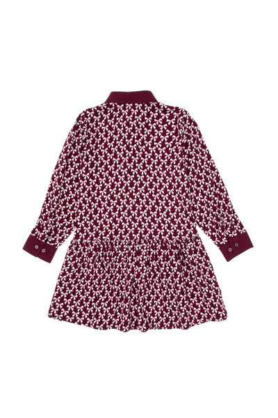 U.S. Polo Assn. Girl's Burgundy Woven Dress 50317641-Vr177