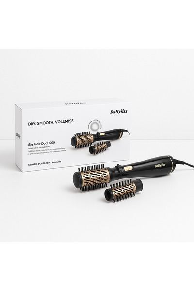 BABYLİSS Air Styler – AS962E 1000W Rotating Brush for Effortless Volume & Frizz-Free Styling