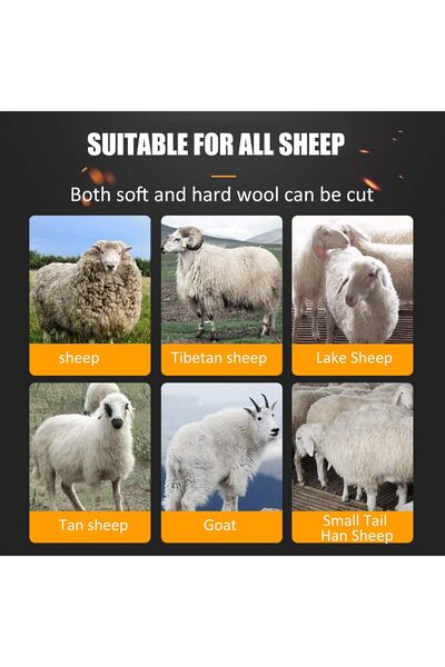Keen Electric Sheep Clipper — 6 Adjustable Speeds, for Sheep/Goats/Cattle, with Carrying Bag