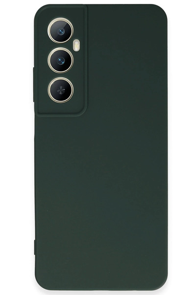 NewFace حافظة تيك إم آر تي متوافقة مع ريلمي سي 65 من السيليكون الأول - (111237) أخضر داكن