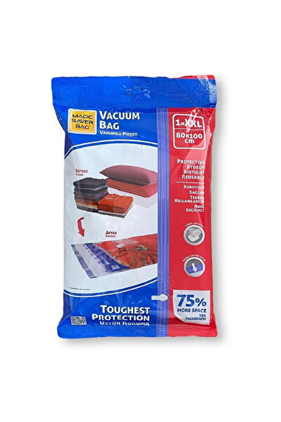 Magic Saver Bag Tekli Vakumlu Poşet - XXL - 80x100 cm