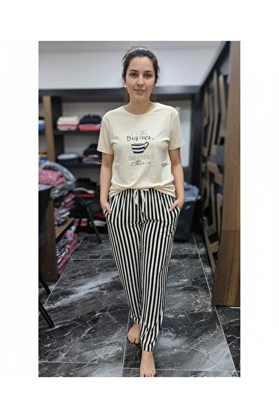 TRENDY battal boy penye pijama takımı