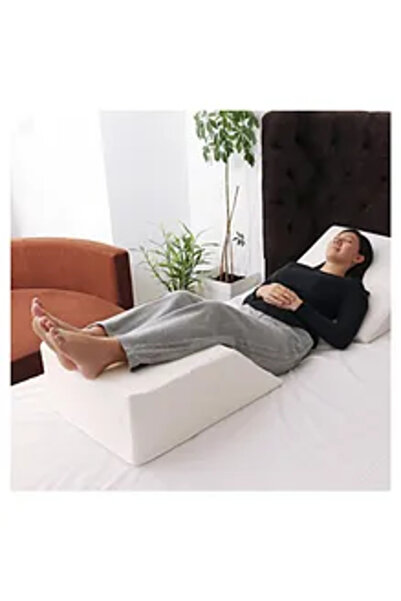 Moon Leg Elevation Pillow - White