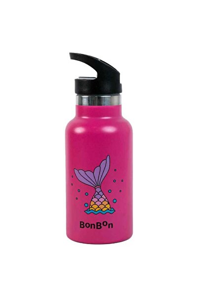 BONBON - زجاجة مياه من الفولاذ المقاوم للصدأ من Elite سعة 350 مل - زعنفة حوري...