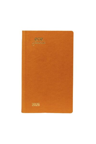 Ece AJANDASI AKÇAY 2026 Safran - Günlük Çizgili 12x18
